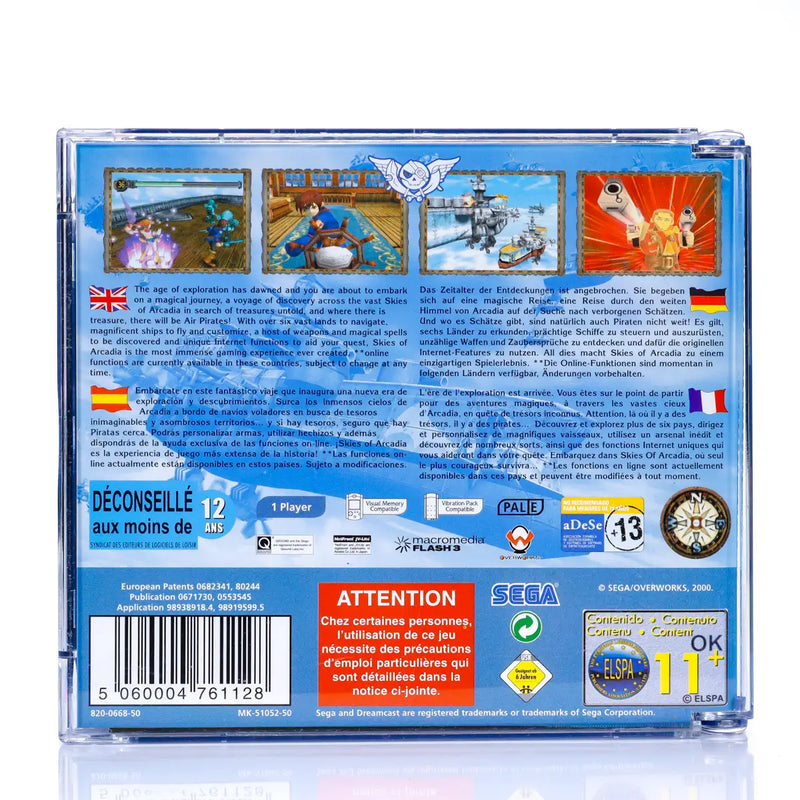 Skies of Arcadia - Dreamcast spill
