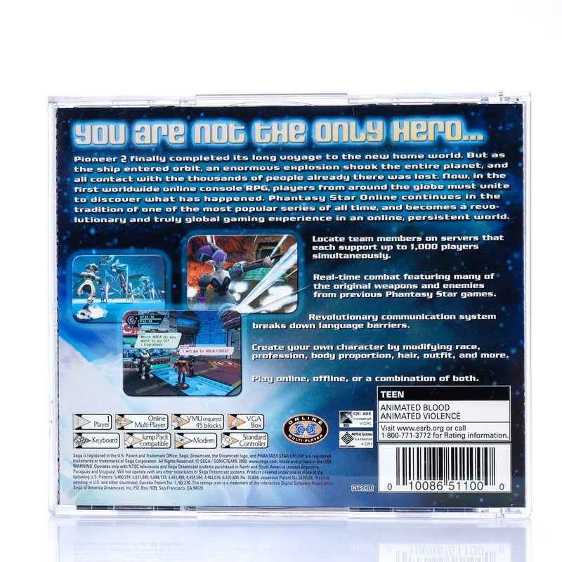 Phantasy Star Online - Dreamcast spill (NTSC Versjon)