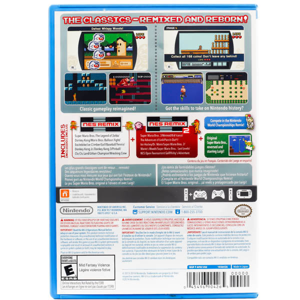 NES Remix Pack - Wii U spill (NTSC Versjon)