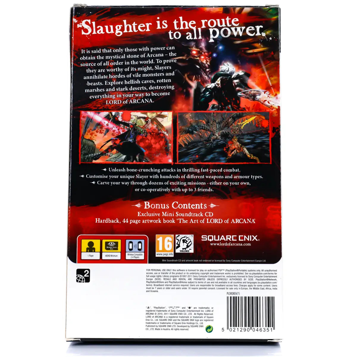 Lord of Arcana (Slayer Edition) - PSP spill - Retrospillkongen