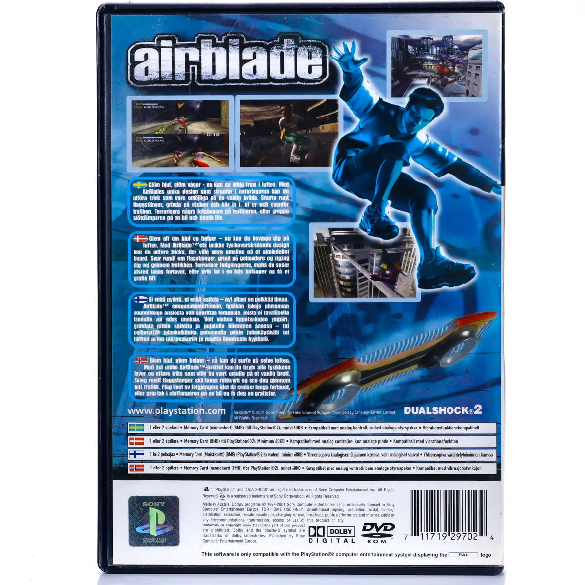 AirBlade - PS2 Spill - Retrospillkongen