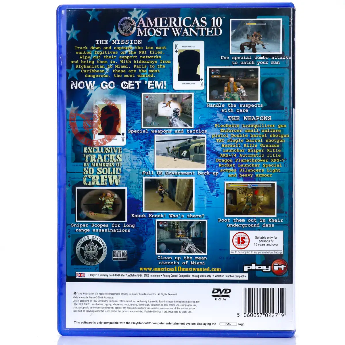 America's 10 Most Wanted - PS2 Spill - Retrospillkongen