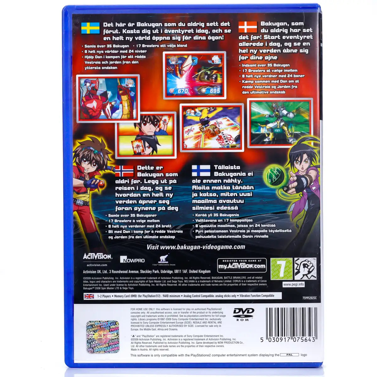 Bakugan: Battle Brawlers - PS2 spill - Retrospillkongen