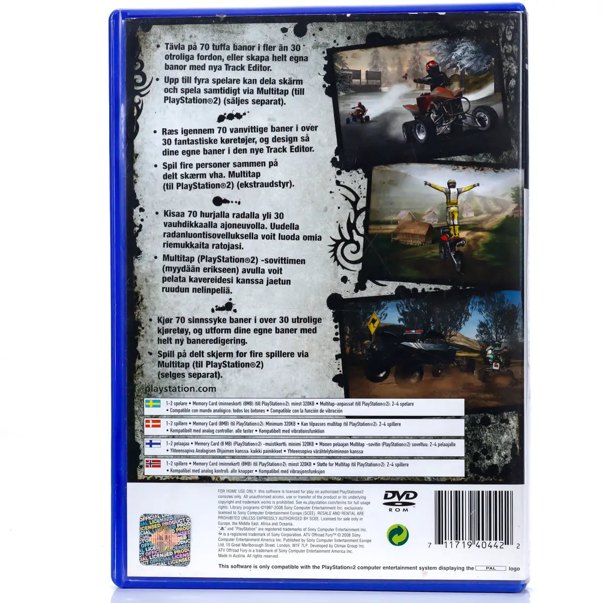 ATV Offroad Fury 4 - PS2 Spill - Retrospillkongen