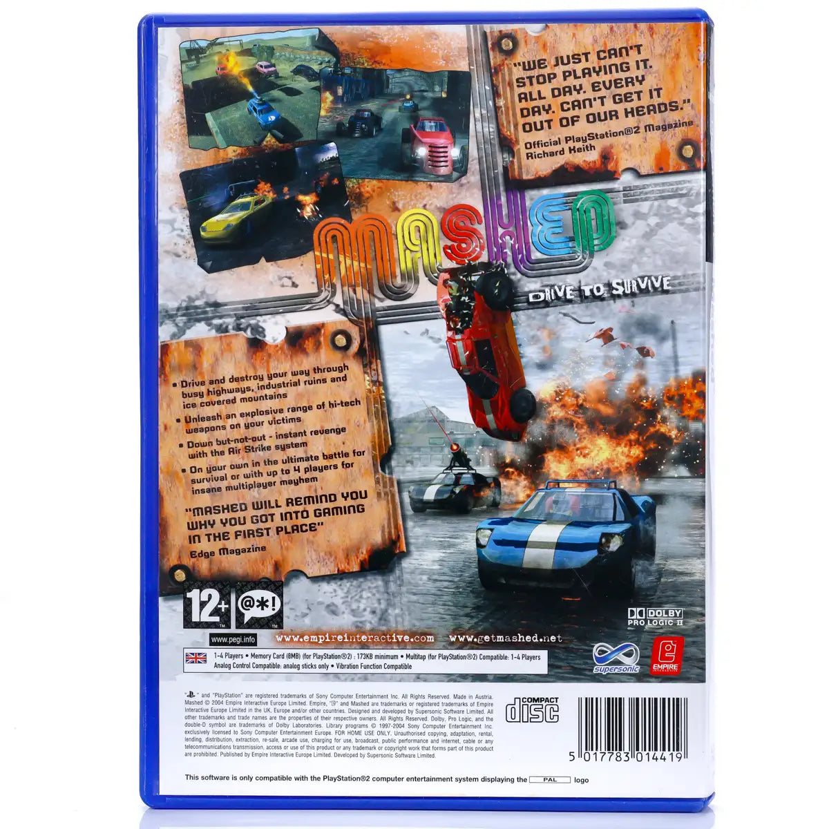 Mashed: Drive to Survive - PS2 Spill - Retrospillkongen