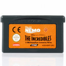 2 Games in 1: Finding Nemo / The Incredibles - GBA spill