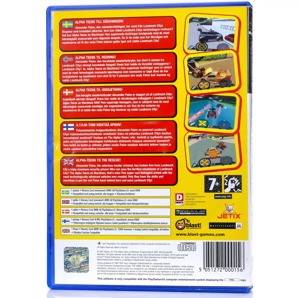 Action Man: A.T.O.M. - Alpha Teens on Machines - PS2 Spill - Retrospillkongen