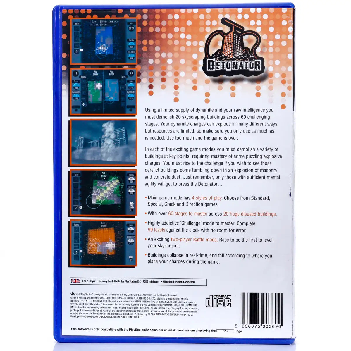 Detonator - PS2 Spill - Retrospillkongen