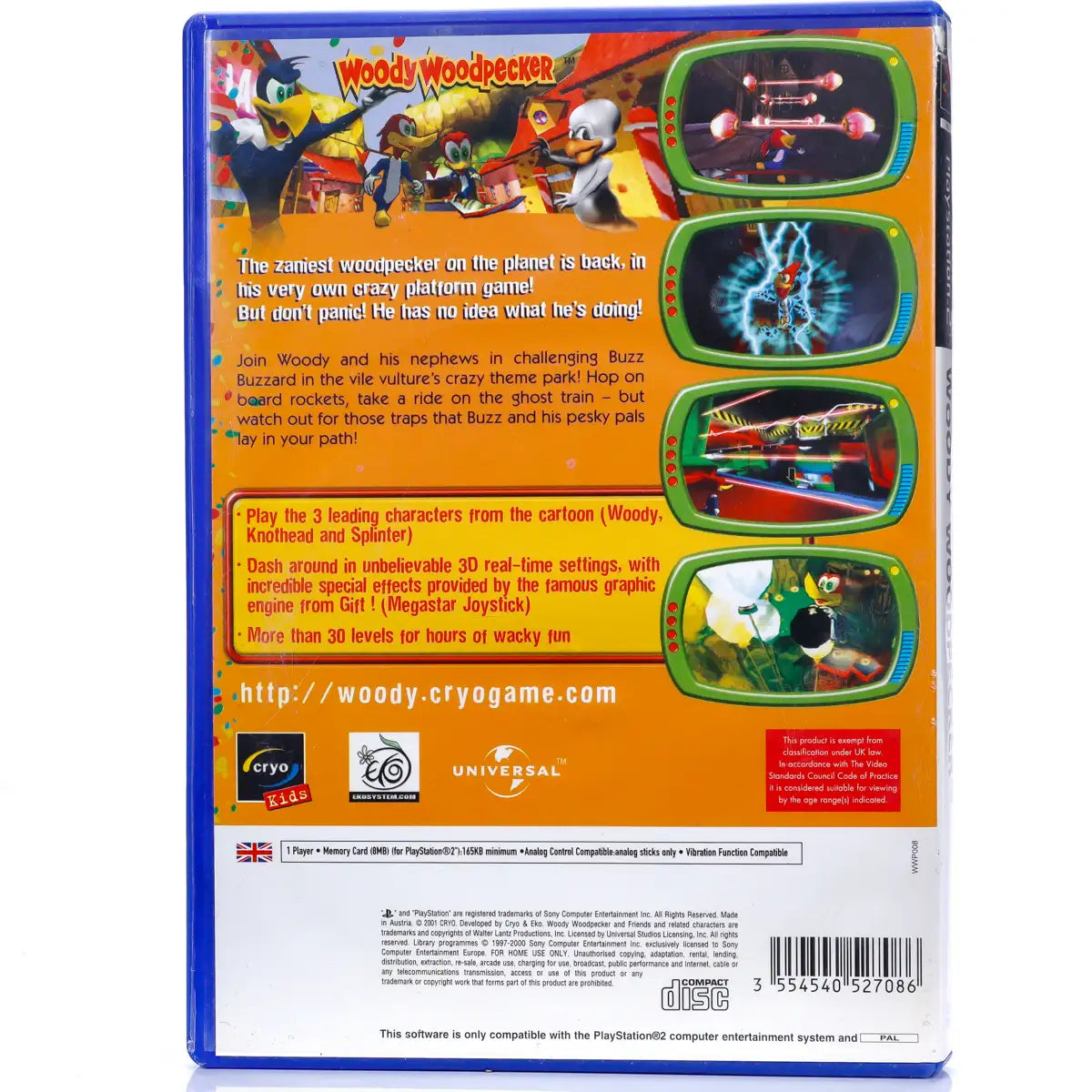 Woody Woodpecker: Escape from Buzz Buzzard Park - PS2 Spill - Retrospillkongen