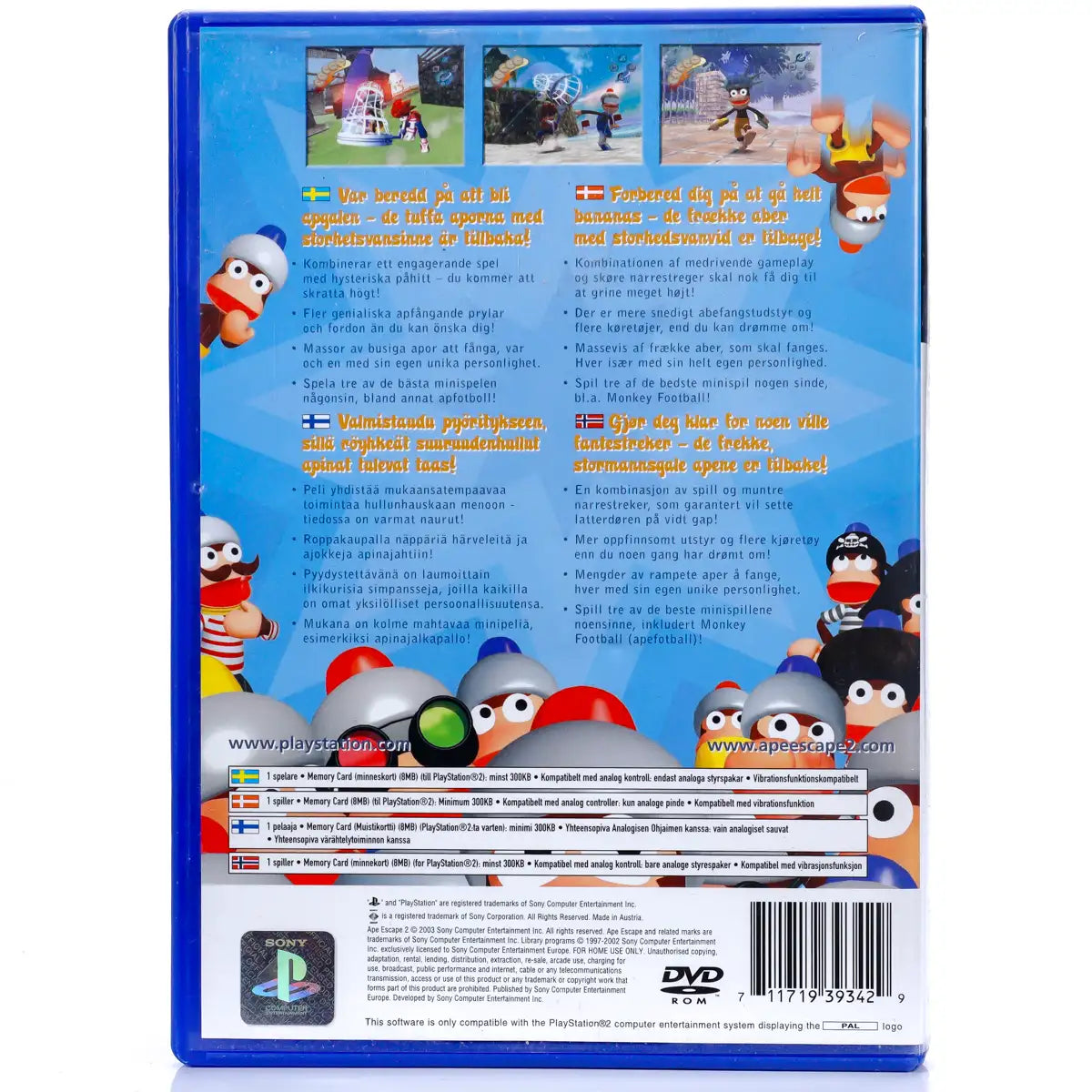 Ape Escape 2 - PS2 spill - Retrospillkongen