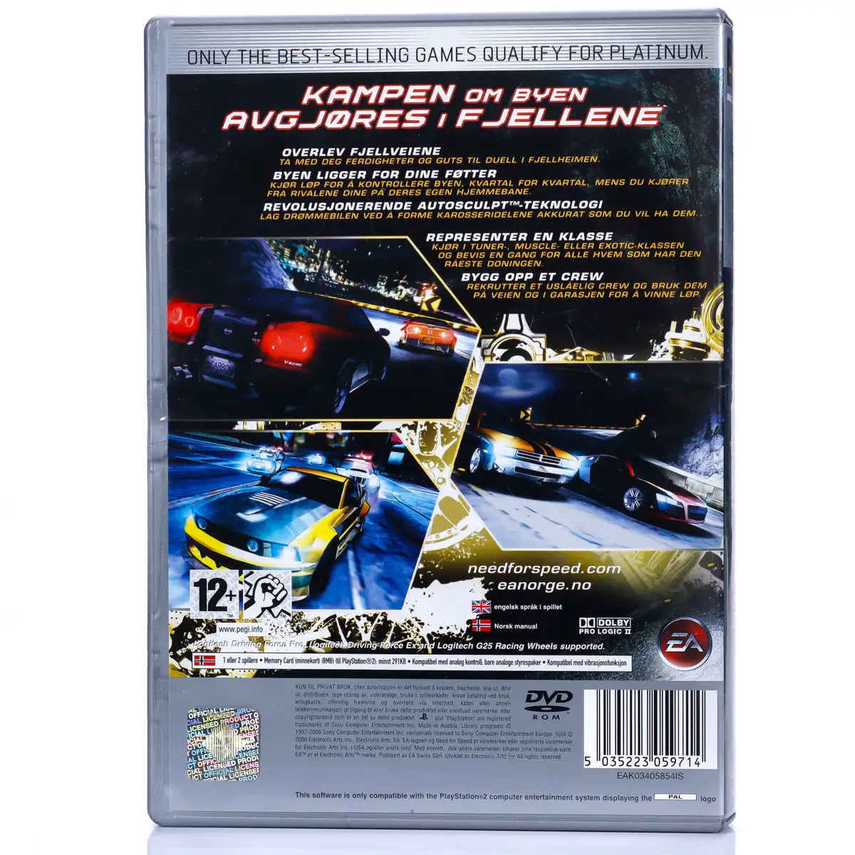 Need for Speed Carbon - PS2 spill - Retrospillkongen