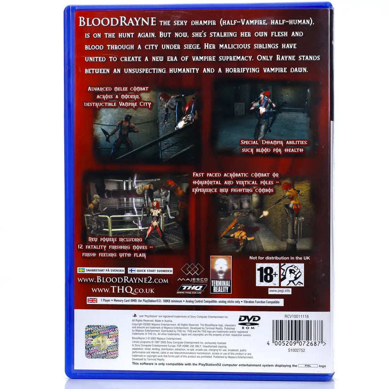 Bloodrayne 2 - PS2 Spill