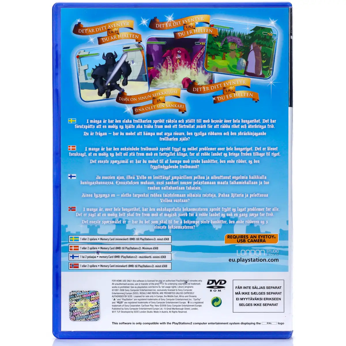 EyeToy Play: Hero - PS2 Spill - Retrospillkongen