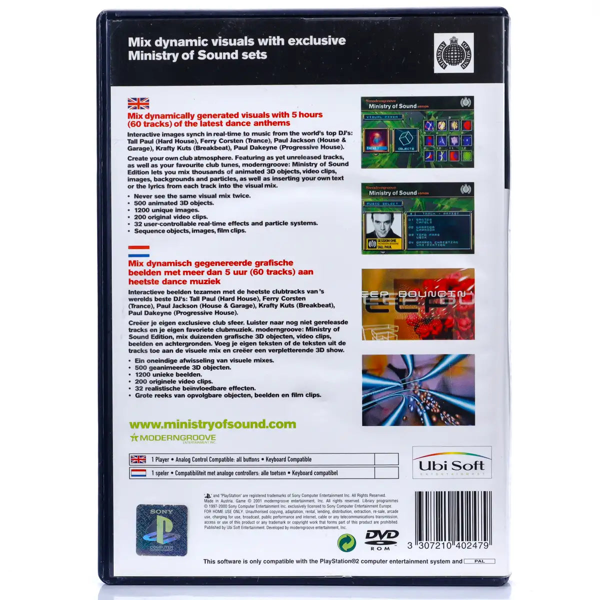 Modern Groove: Ministry of Sound - PS2 Spill - Retrospillkongen