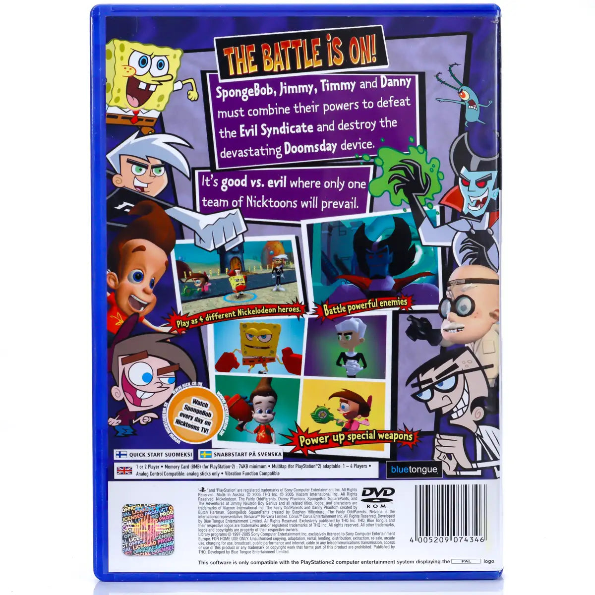 SpongeBob SquarePants and Friends: Unite! - PS2 Spill - Retrospillkongen