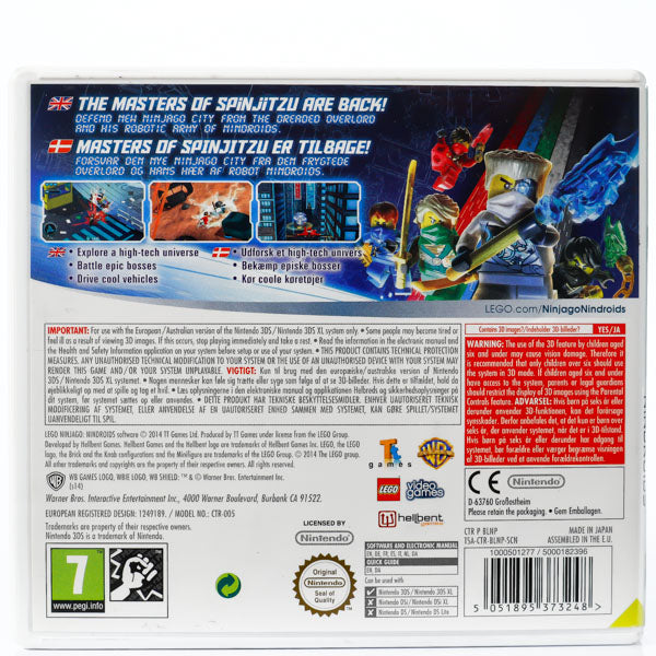 LEGO Ninjago: Nindroids - Nintendo 3DS spill - Retrospillkongen