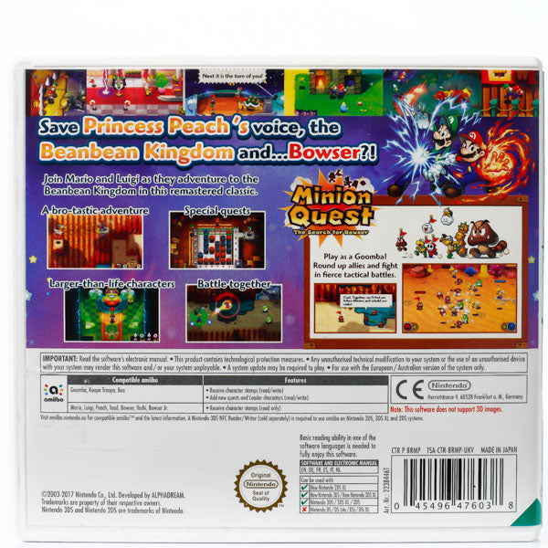 Mario & Luigi: Superstar Saga + Bowser's Minions - Nintendo 3DS spill - Retrospillkongen