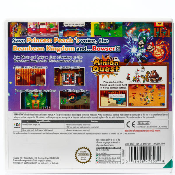 Mario & Luigi: Superstar Saga + Bowser's Minions - Nintendo 3DS spill