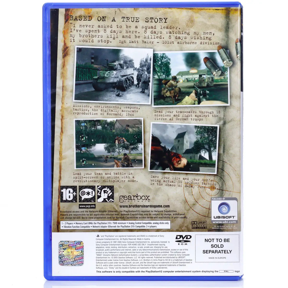 Brothers in Arms: Road to Hill 30 - PS2 Spill - Retrospillkongen