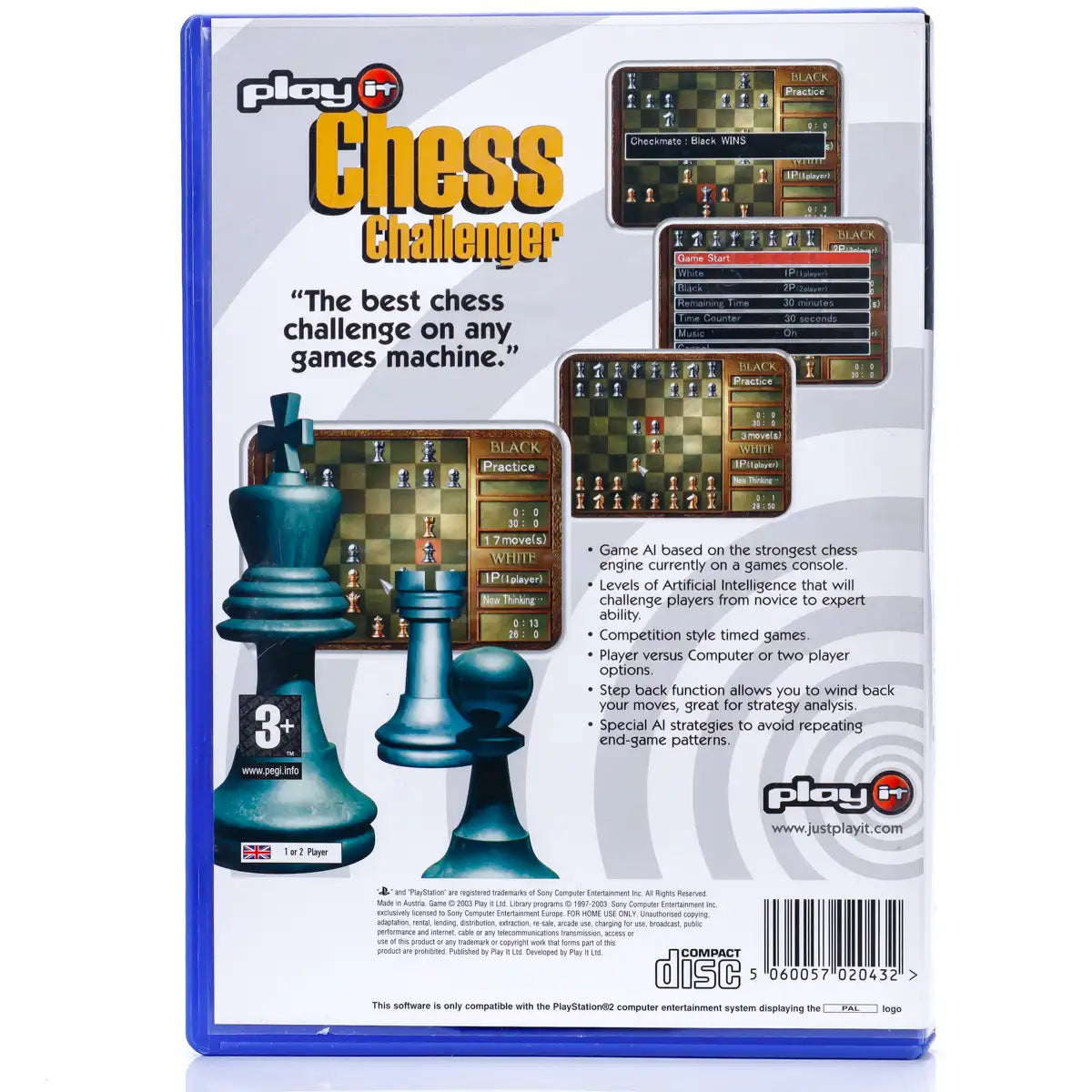 Chess Challenger - PS2 Spill - Retrospillkongen