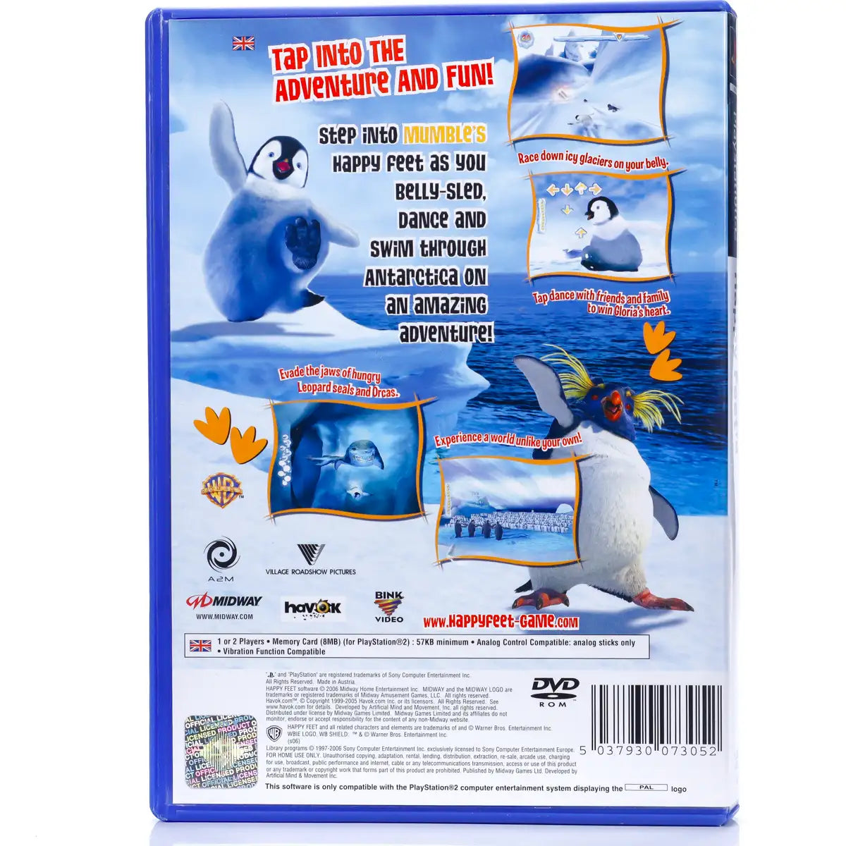 Happy Feet - PS2 Spill - Retrospillkongen