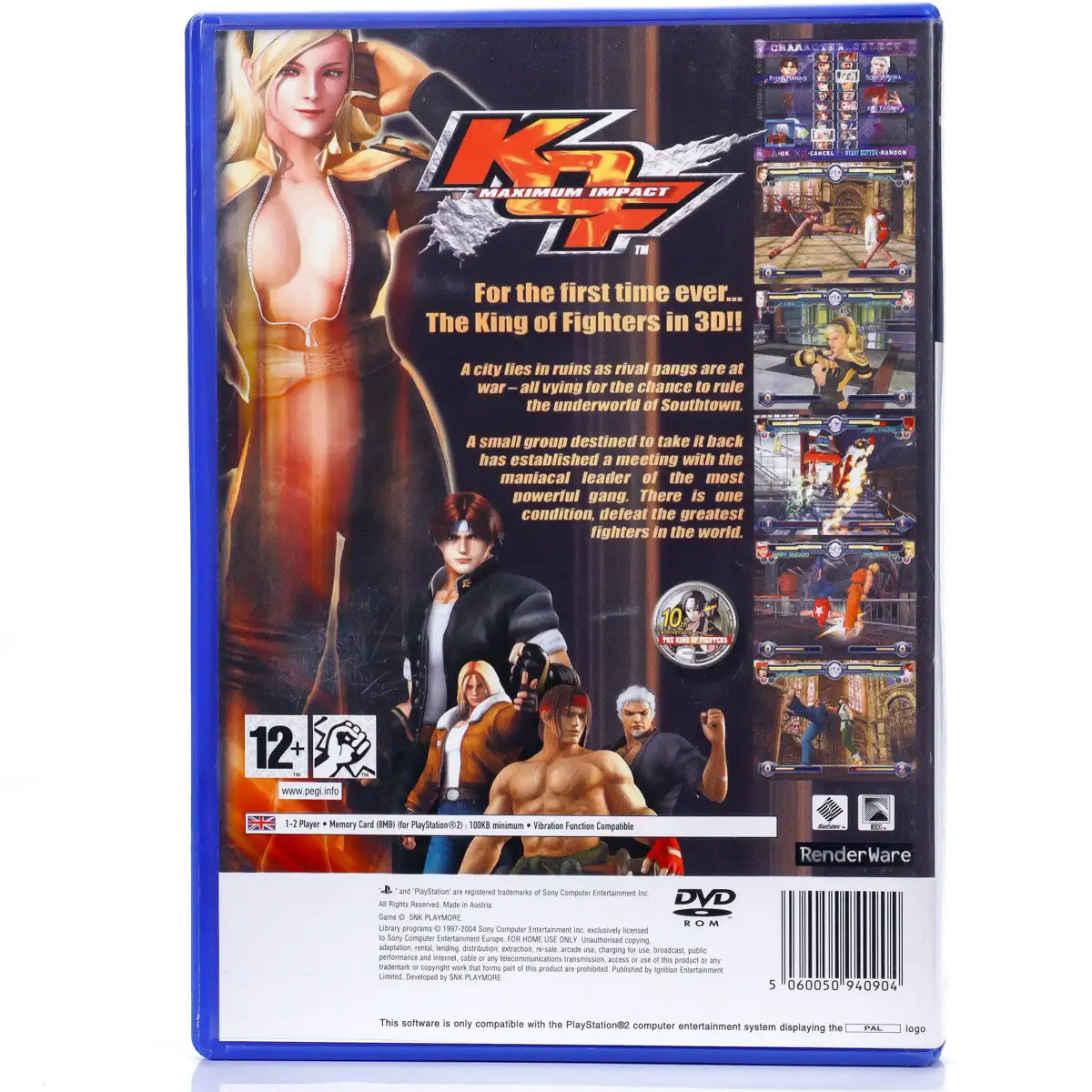 KOF: Maximum Impact - PS2 Spill - Retrospillkongen
