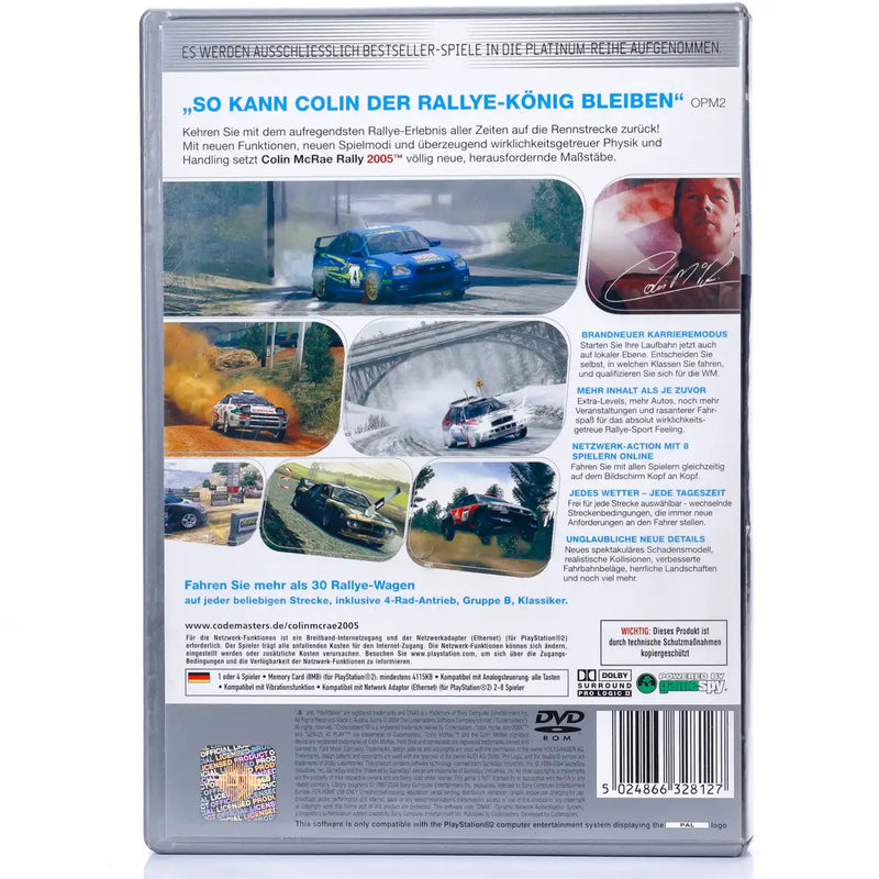 Colin Mcrae Rally 05 Platinum - PS2 spill (Tysk)