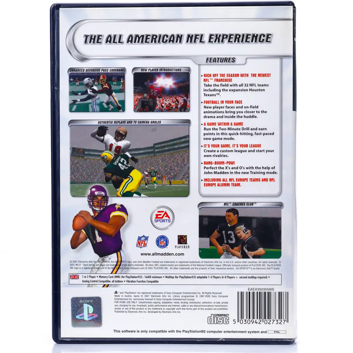 Madden NFL 2002 - PS2 spill - Retrospillkongen