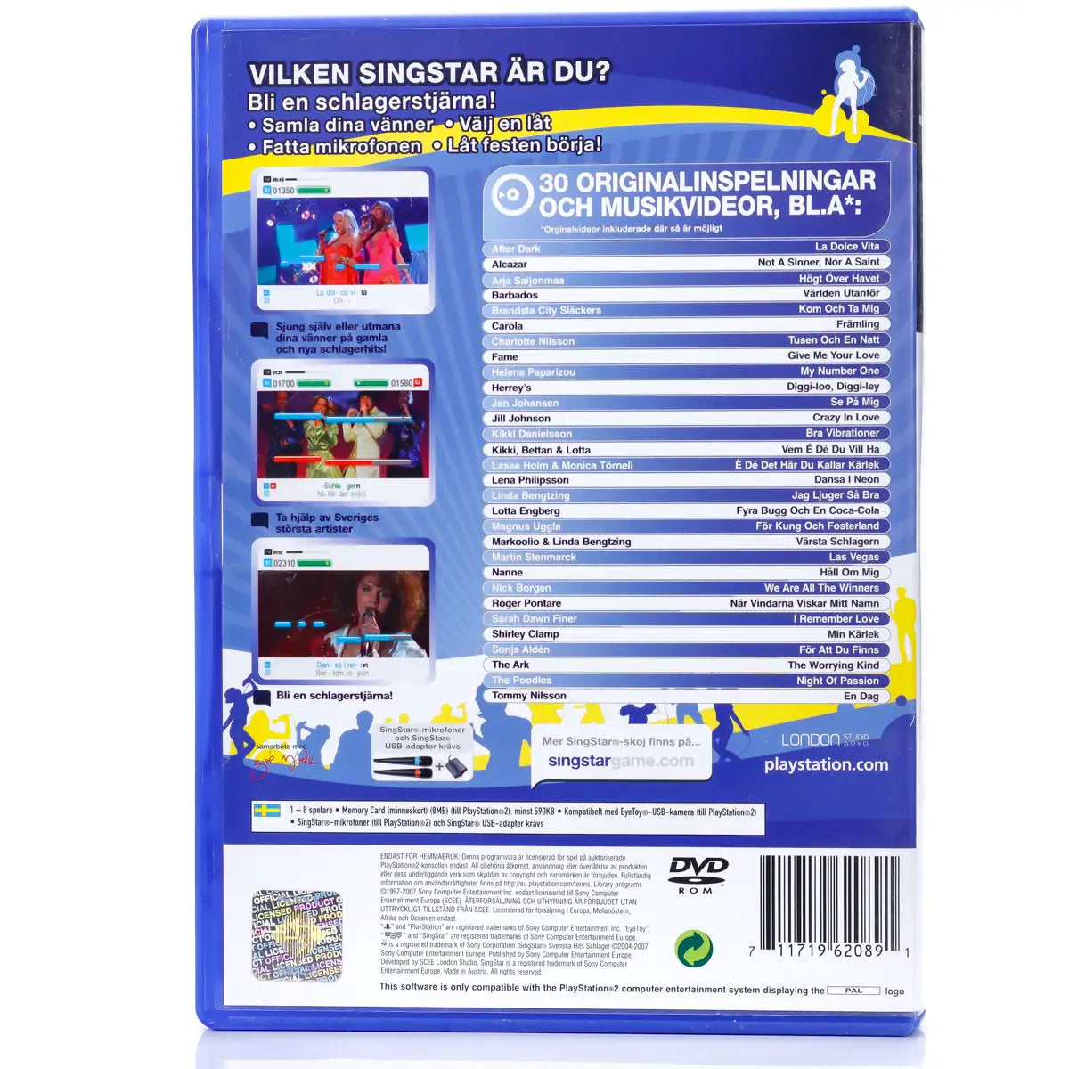 SingStar: Svenska Hits Schlager - PS2 Spill - Retrospillkongen