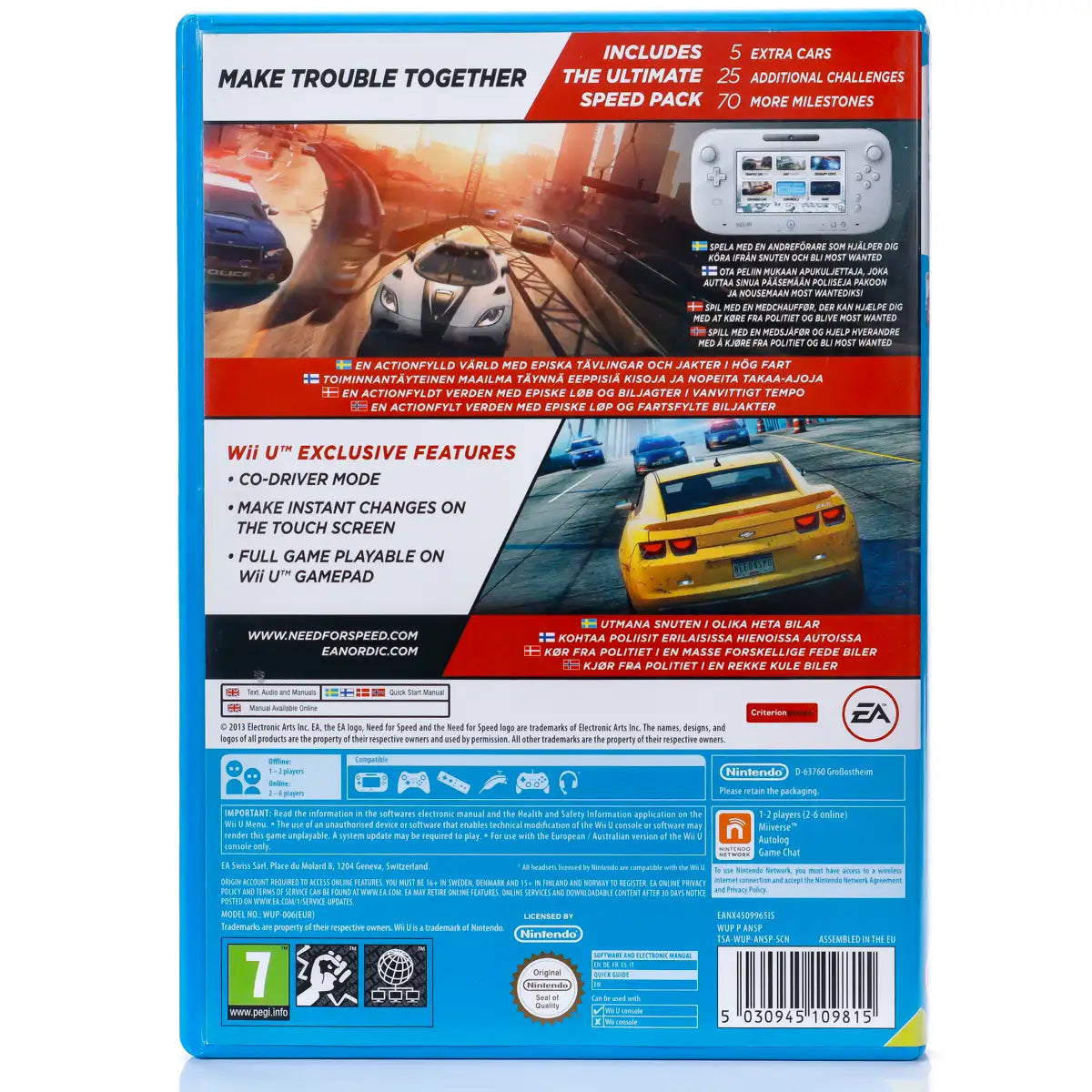 Need for Speed: Most Wanted U - Wii U Spill - Retrospillkongen