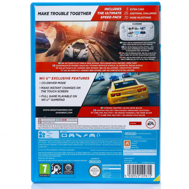 Need for Speed: Most Wanted U - Wii U Spill
