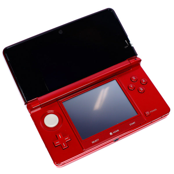 Nintendo 3DS - Flame Red Edition Håndhold Konsoll m/Strømadapter - Retrospillkongen