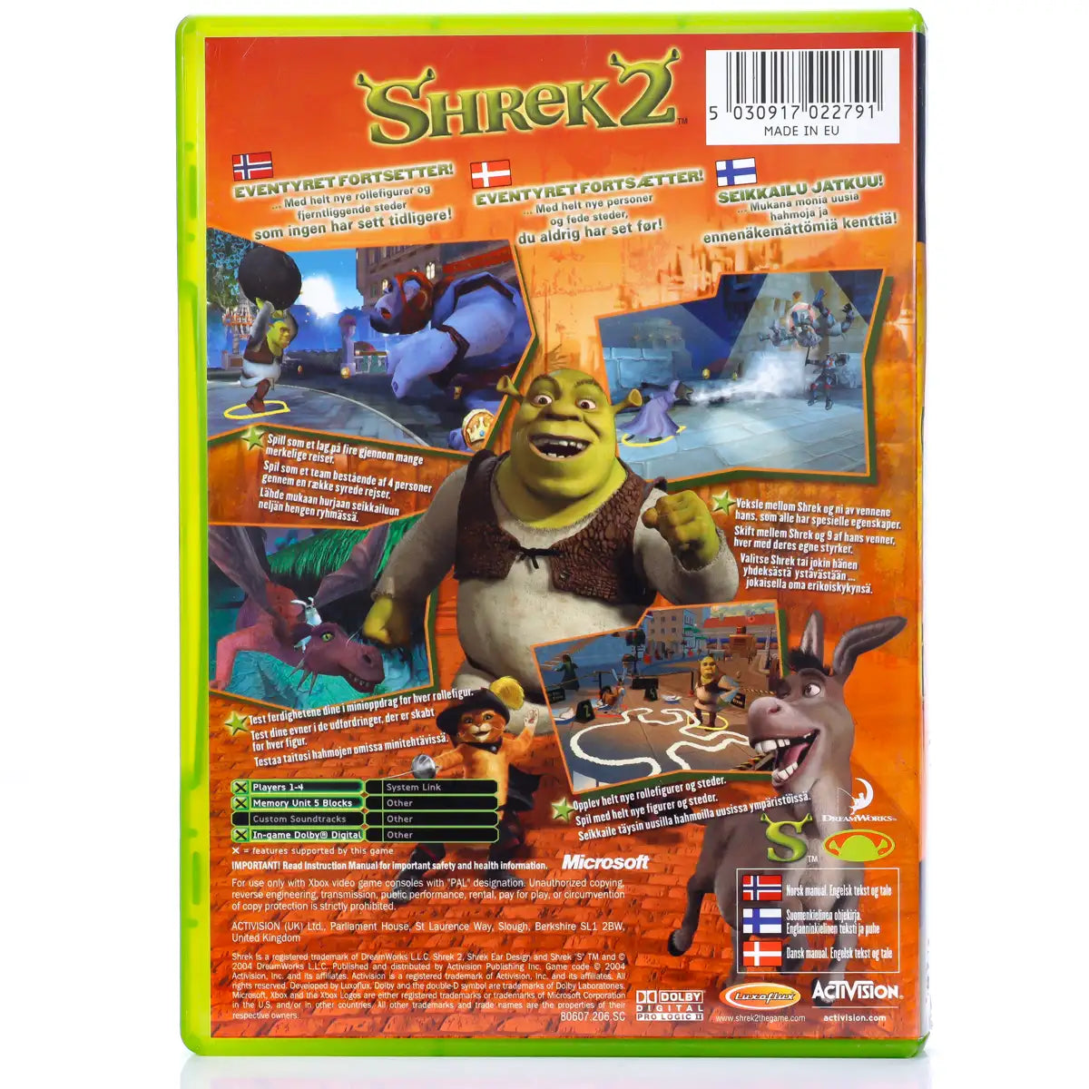 Shrek 2 - Xbox spill - Retrospillkongen