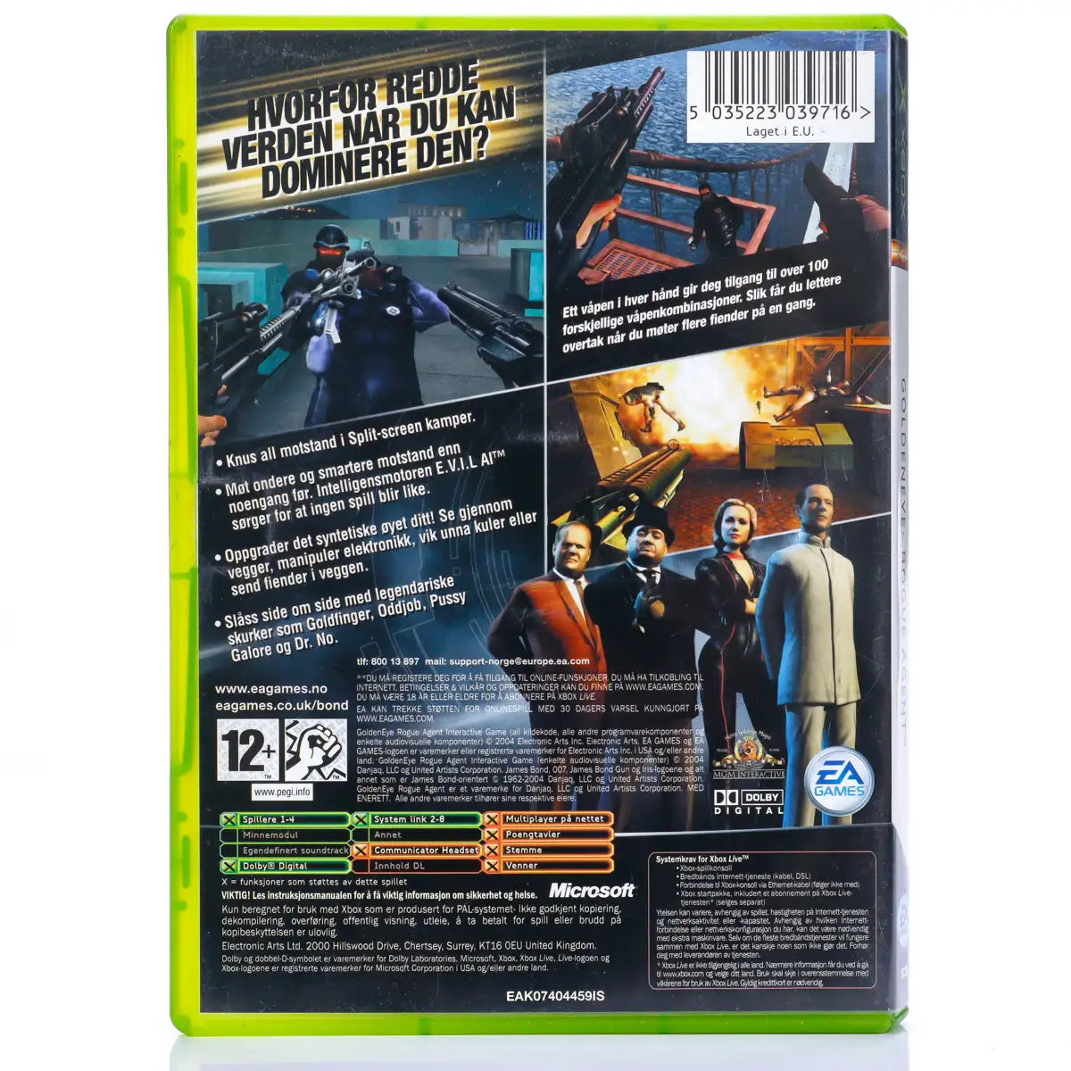 GoldenEye: Rogue Agent - Xbox spill - Retrospillkongen