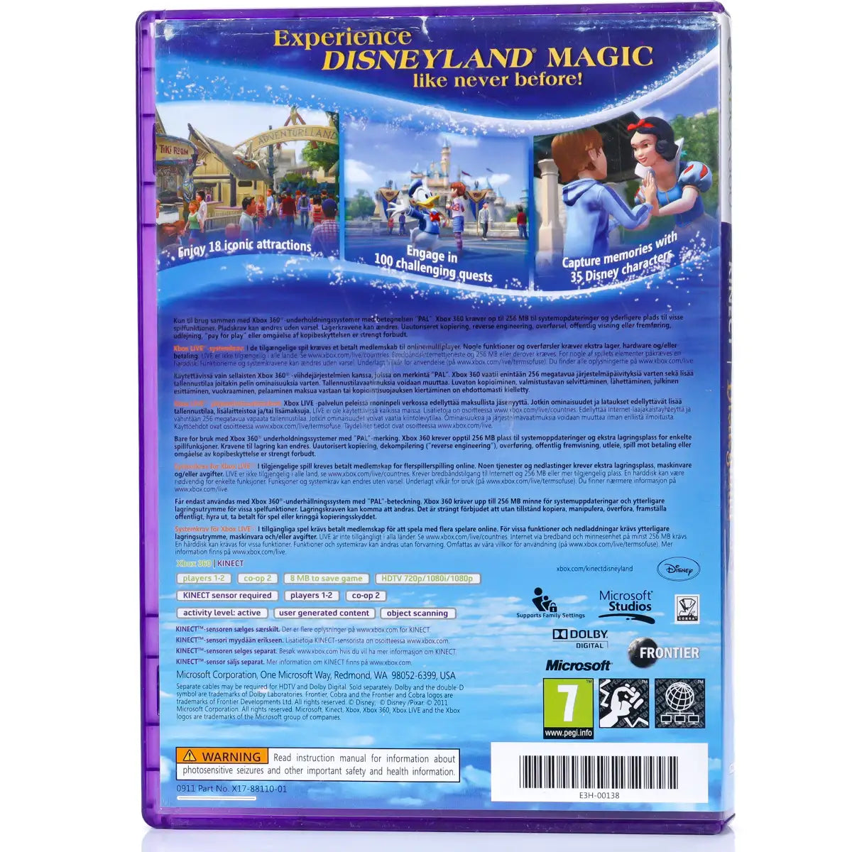 Kinect: Disneyland Adventures - Xbox 360 spill - Retrospillkongen