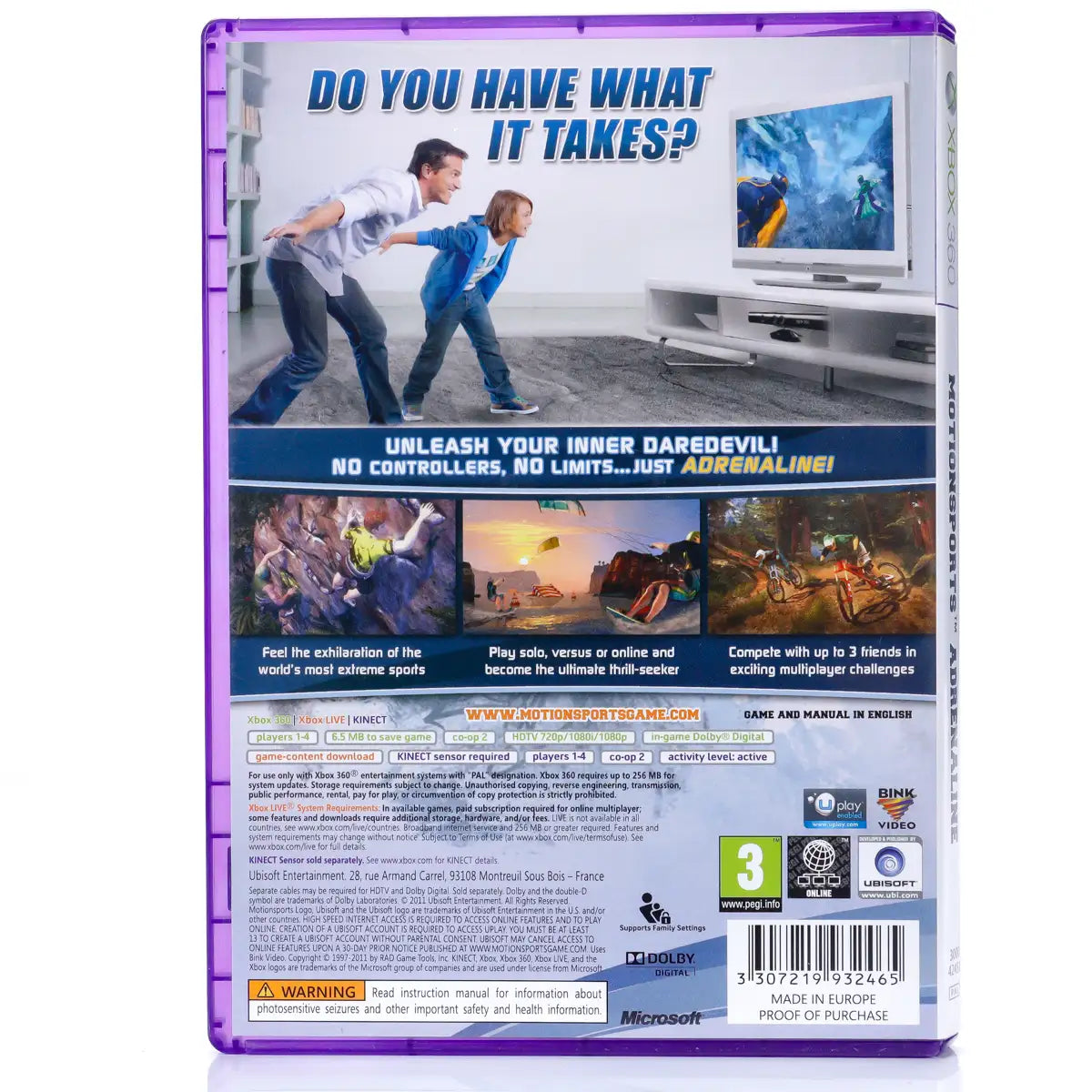 MotionSports Adrenaline - Xbox 360 spill - Retrospillkongen