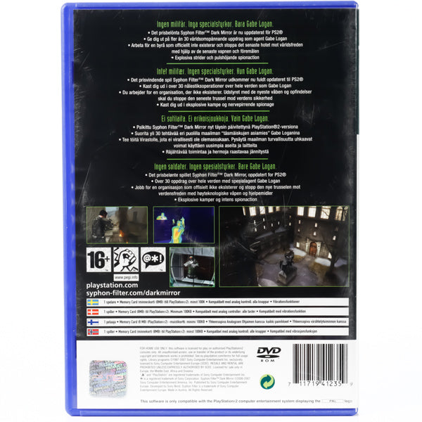 Syphon Filter: Dark Mirror - PS2 spill - Retrospillkongen