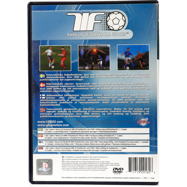 This Is Football 2002 - PS2 spill - Retrospillkongen