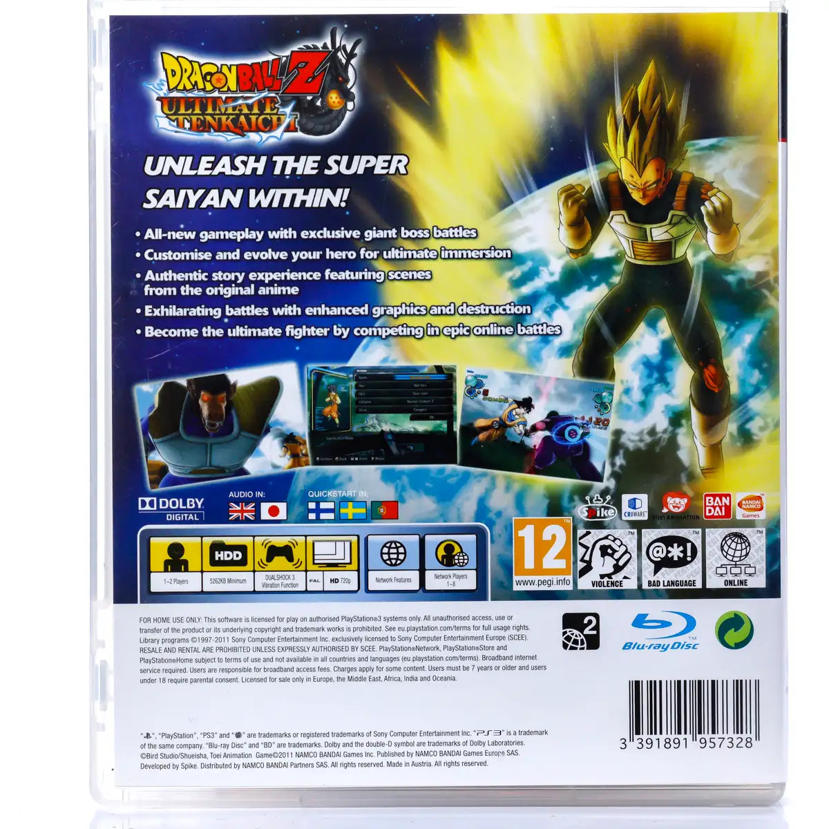 Dragon Ball Z: Ultimate Tenkaichi - PS3 Spill - Retrospillkongen