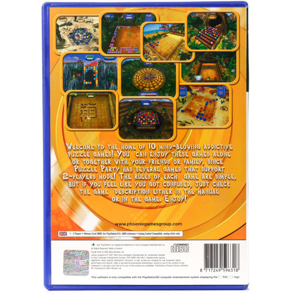 Puzzle Party: 10 Games - PS2 spill - Retrospillkongen