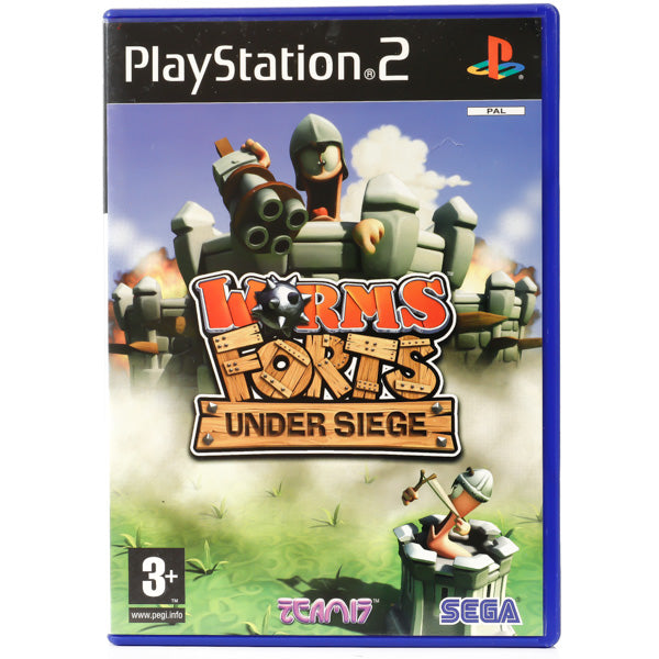 Worms Forts Under Siege - PS2 spill - Retrospillkongen