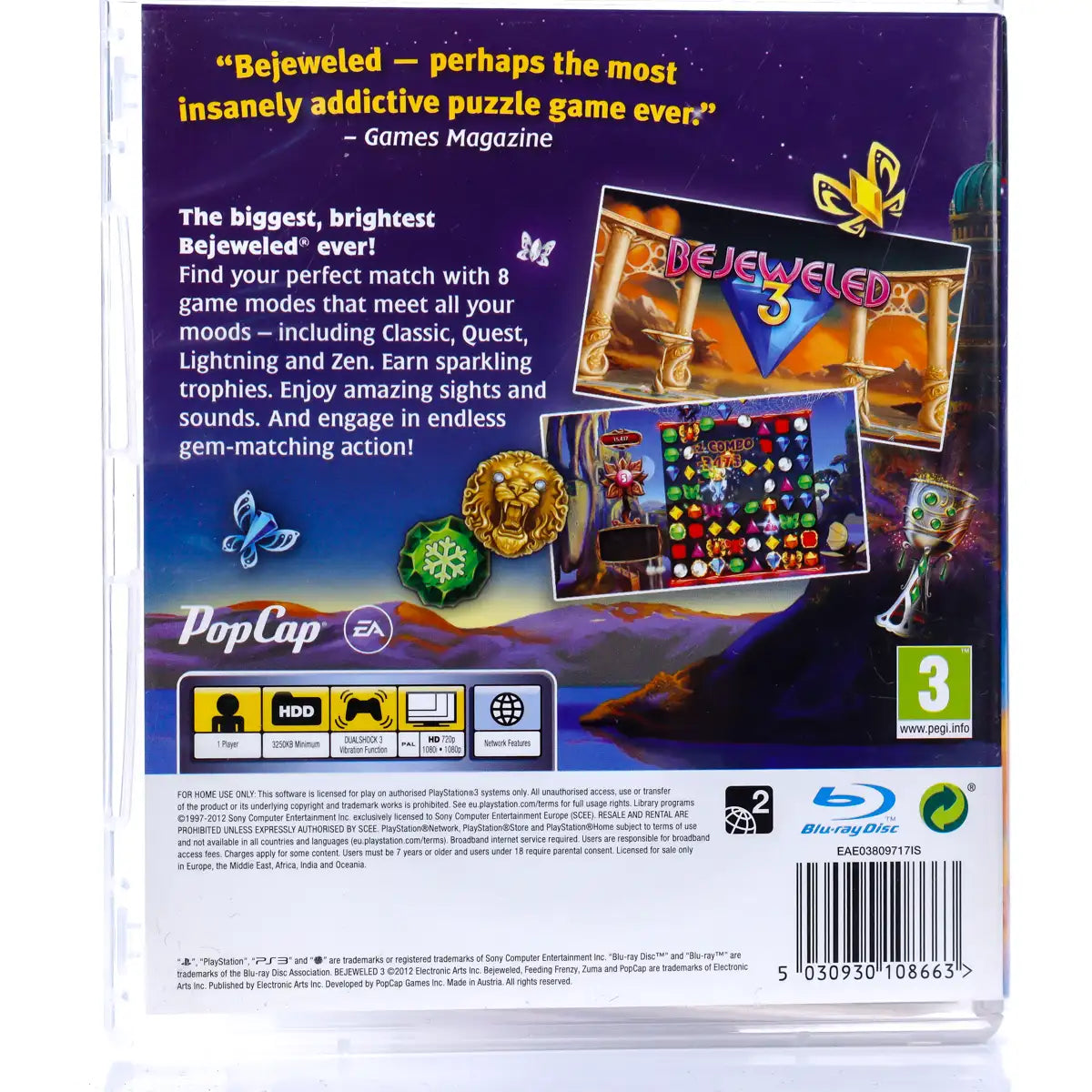 Bejeweled 3 - PS3 Spill - Retrospillkongen