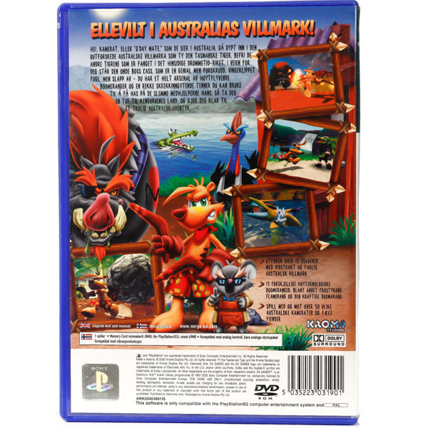 Ty the Tasmanian Tiger - PS2 spill - Retrospillkongen
