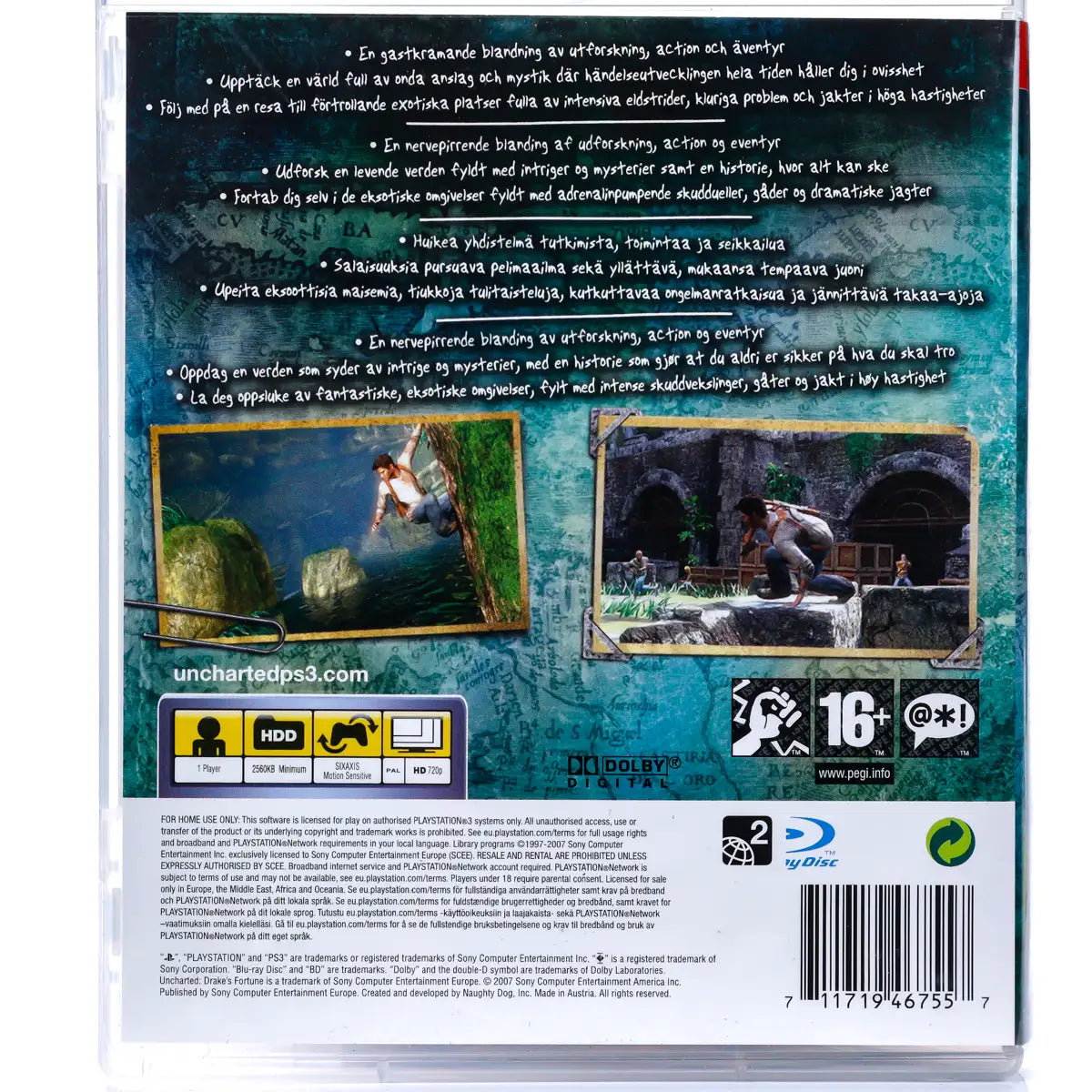 Uncharted: Drake's Fortune - PS3 spill - Retrospillkongen