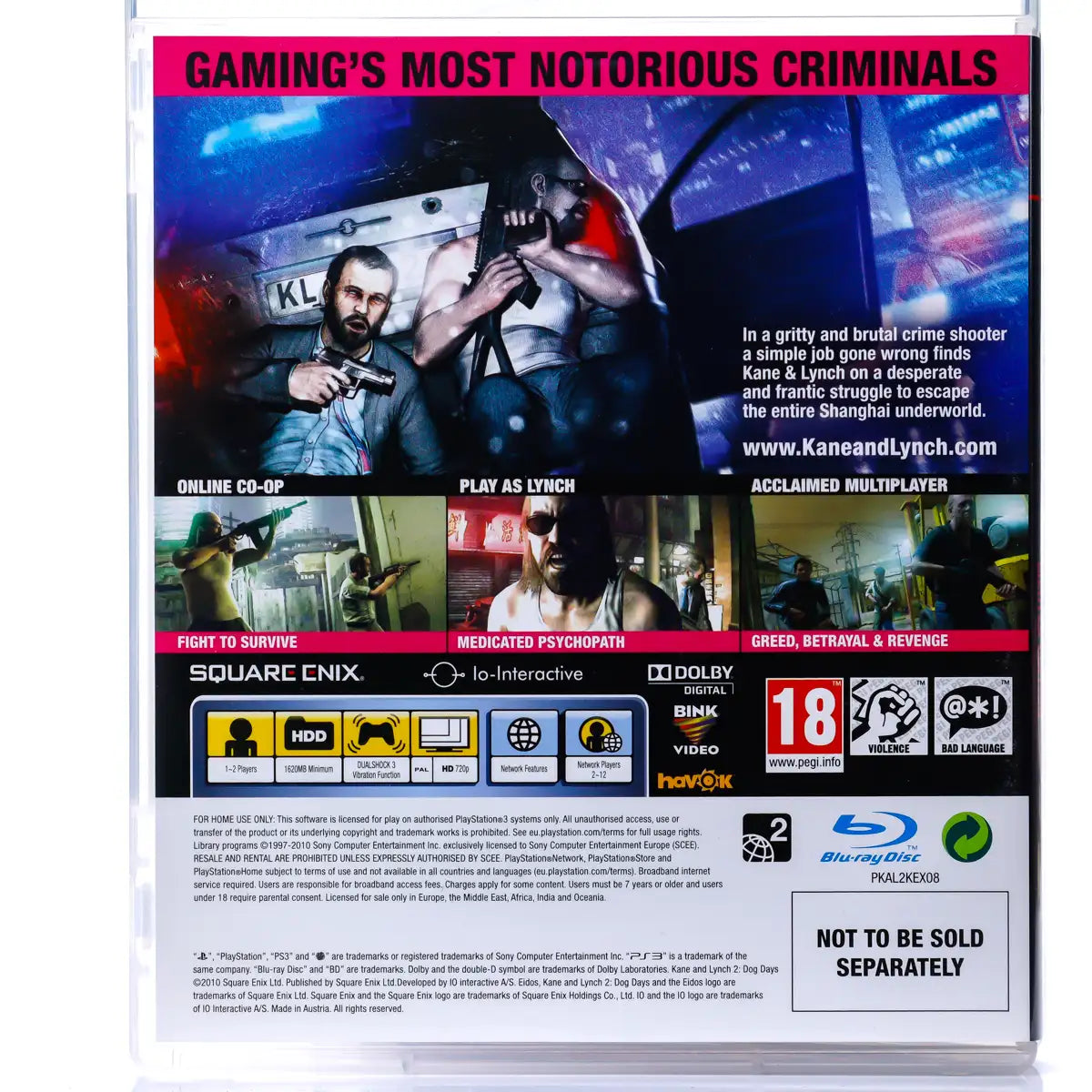 Kane & Lynch 2: Dog Days (Limited Edition) - PS3 spill - Retrospillkongen