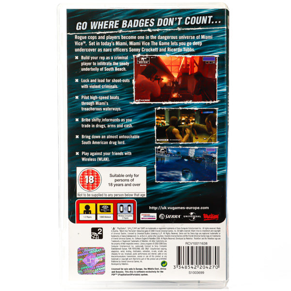 Miami Vice: The Game - PSP spill - Retrospillkongen