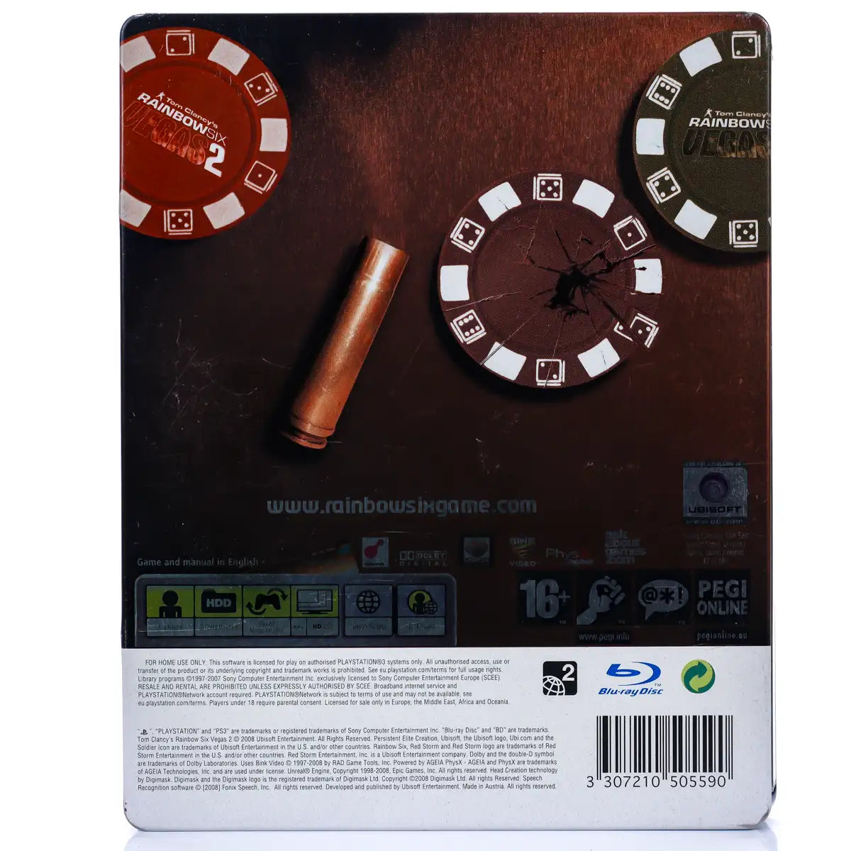 Tom Clancy's Rainbow Six: Vegas 2 (Steelbook) - PS3 spill - Retrospillkongen