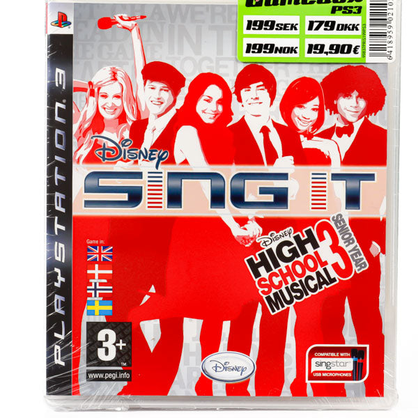 Disney Sing It: High School Musical 3 - Senior Year - PS3 spill  (Forseglet) - Retrospillkongen