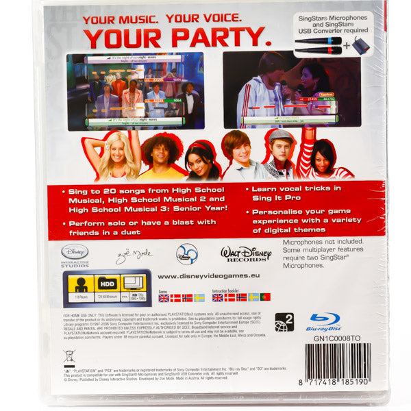 Disney Sing It: High School Musical 3 - Senior Year - PS3 spill  (Forseglet) - Retrospillkongen