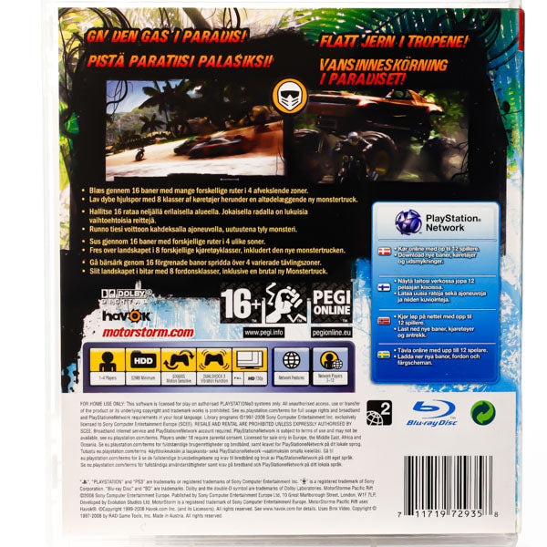 MotorStorm: Pacific Rift - PS3 spill